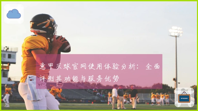 意甲买球官网使用体验分析：全面评测其功能与服务优势